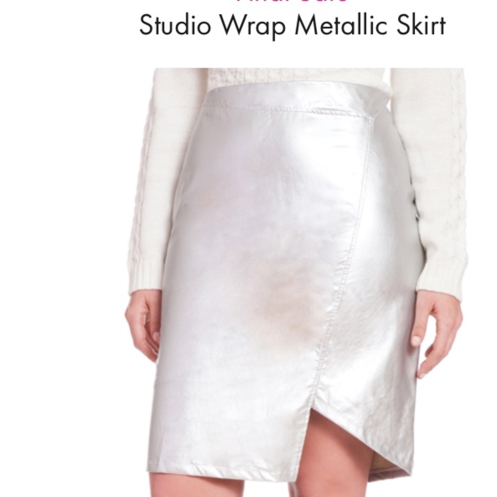 Eloquii Metallic Wrap Skirr